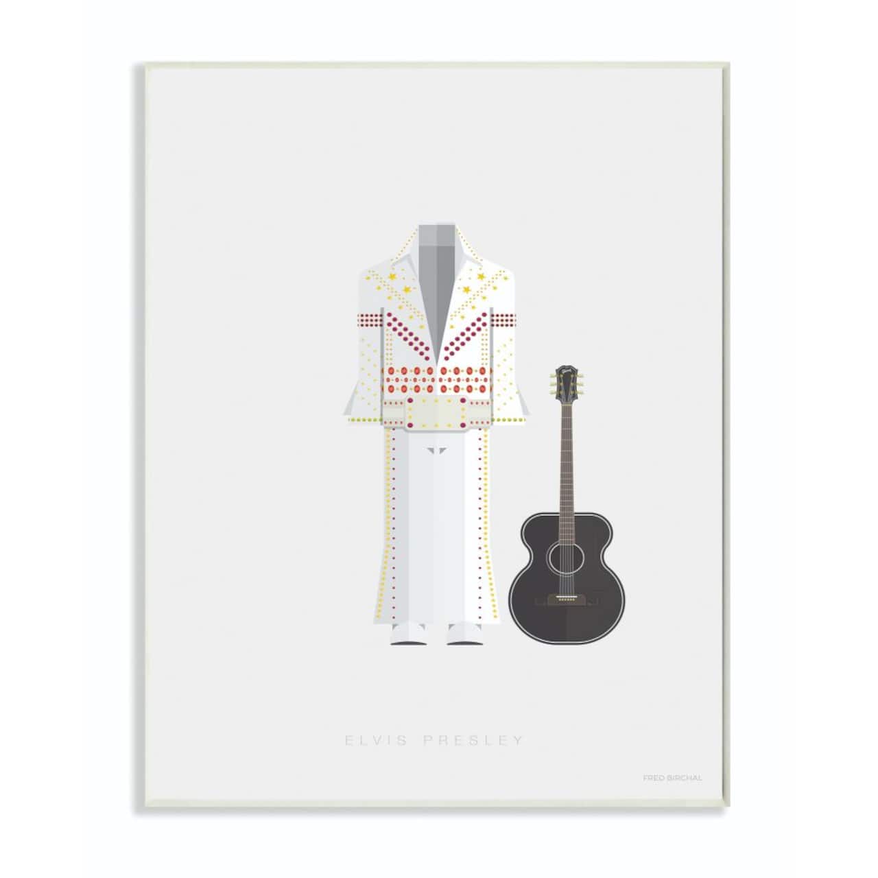 Stupell Industries Elvis Fashion Design Wall Plaque